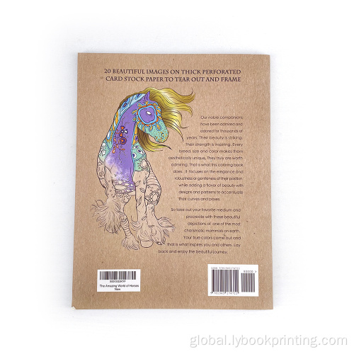 Hardcover Binding softcover custom spirit cheap adult coloring books printing Factory